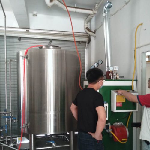 啤酒糖化后麦汁加温使用达能蒸汽发生器