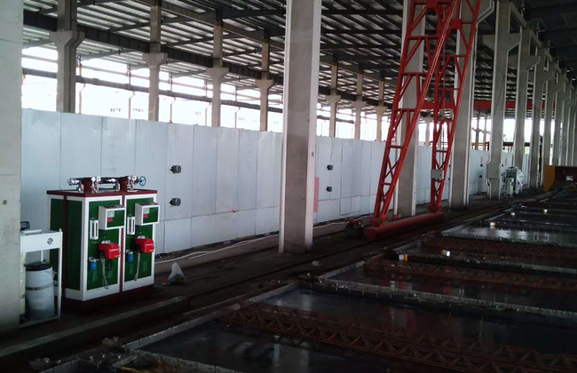 pc构件厂现场使用达能蒸汽发发生器
